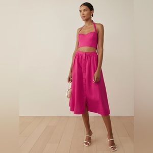 Reformation Orzo corvette  linen two piece set